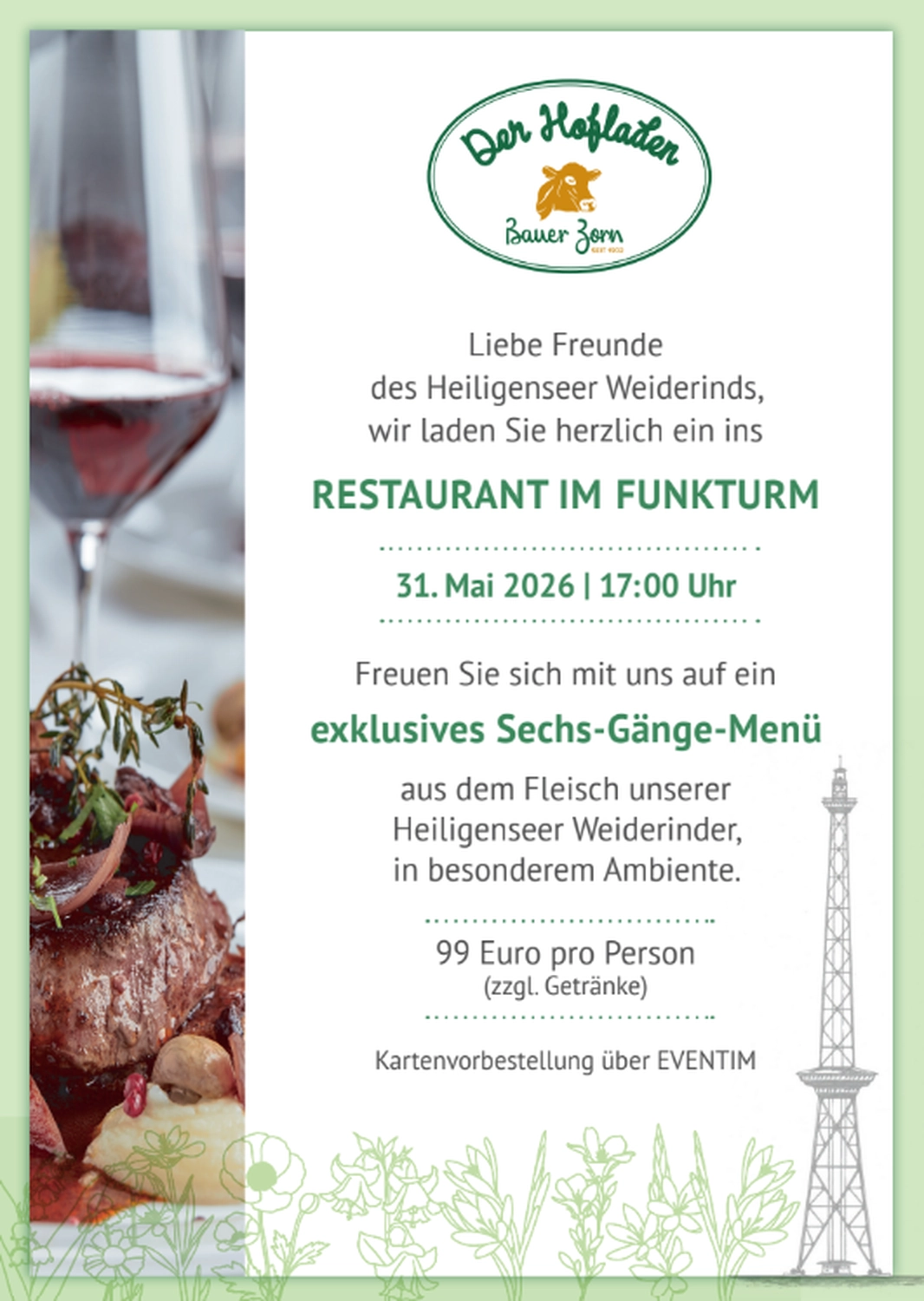 Bauer Zorn - Der Hofladen - Frühlingsfest-Flyer